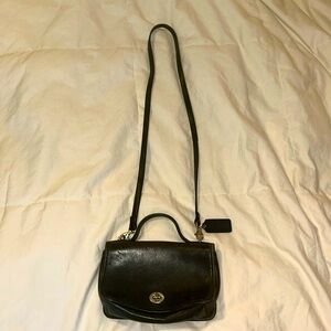 Coach genuine, leather shoulder purse
